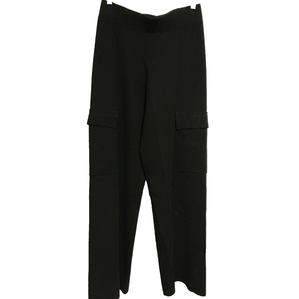 Industry Republic Clothing Pants Women Med Black Pull On Elastic Waist Cargo NWT